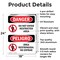 Signmission Do Not Enter High Voltage Bilingual Danger Sign, Aluminum, 18in W x 24in L, 2PK OS-2PACK-DS-A-1824-VS-1134 - alternate 4